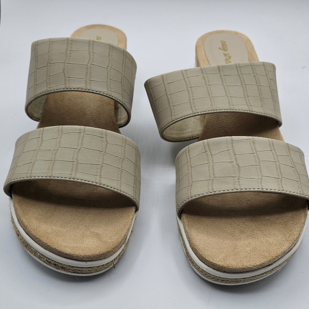 Easy Street Beige Sandals